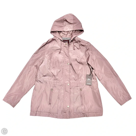 Coat Raincoat By Cavalini In Mauve, Size: 1x