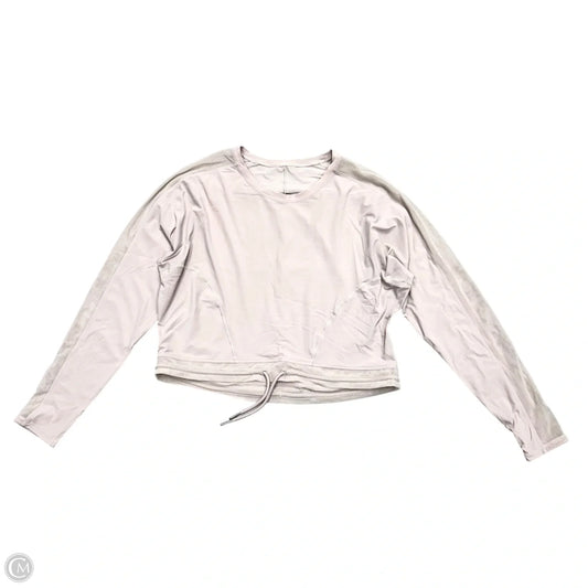 Athletic Top Long Sleeve Crewneck By Lululemon In Pale Pink, Size: S