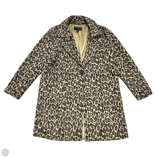 Coat Peacoat By Bernardo In Leopard Print, Size: Xs