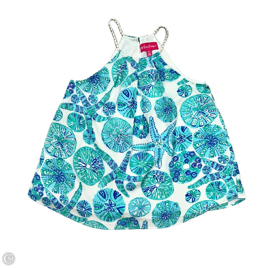 Top Sleeveless By Target x Lilly Pulitzer In Blue & White, Size: Xs