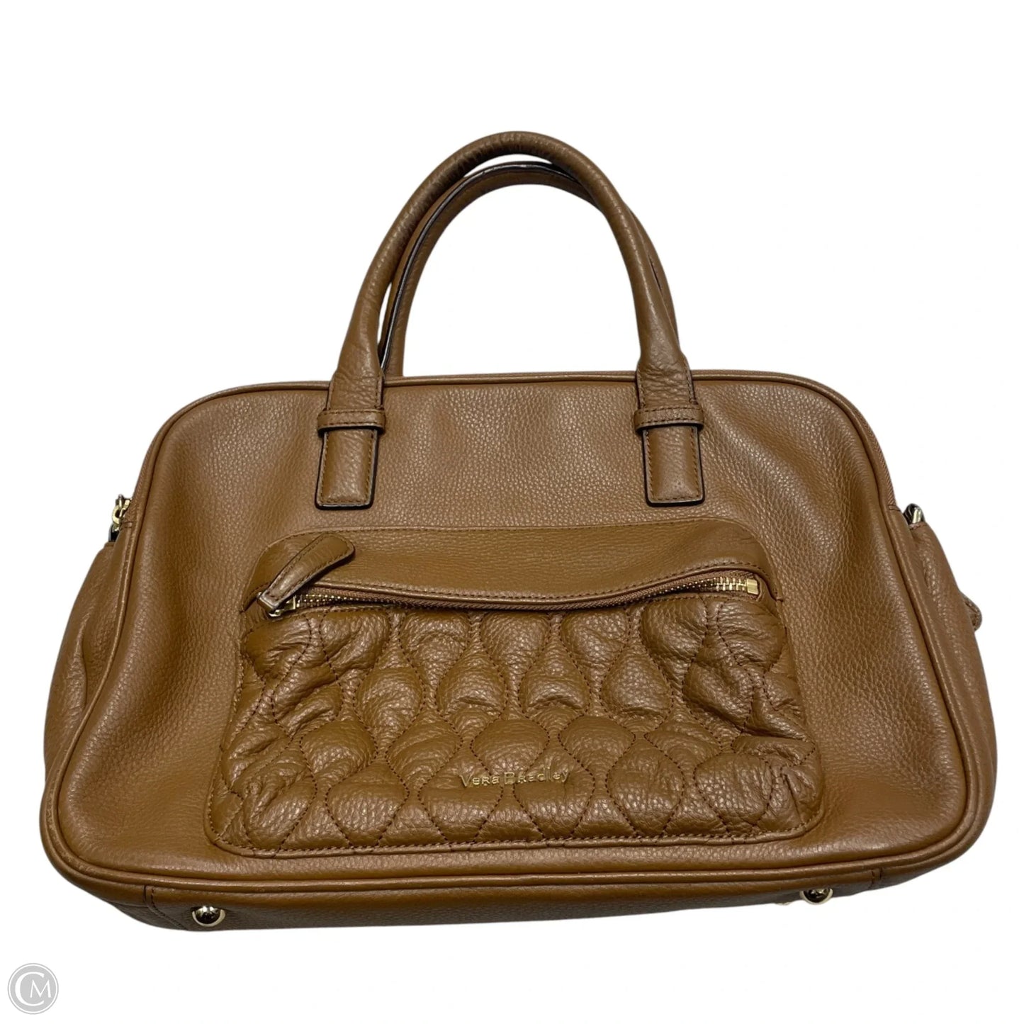 Handbag Leather By Vera Bradley, Size: Medium