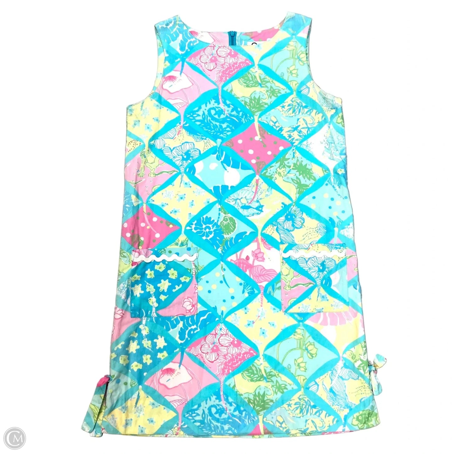 Dress Designer By Lilly Pulitzer In Pink Blue, Size: S