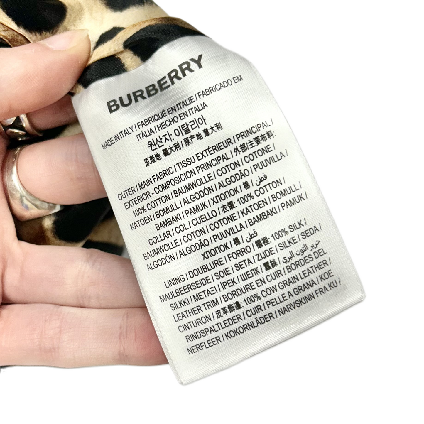 Jacket Luxury Designer By Burberry In Leopard Print, Size: S