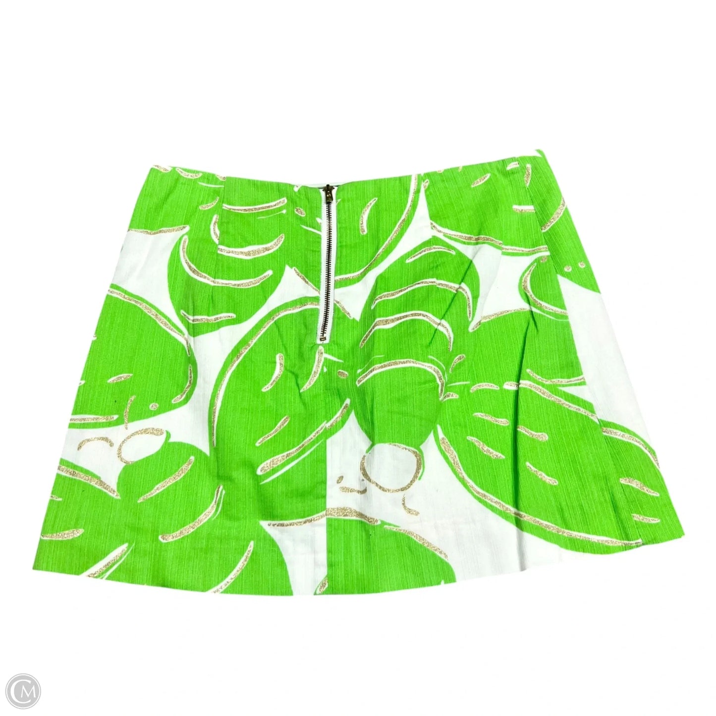 Skirt Designer By Lilly Pulitzer In Green & White, Size: 0
