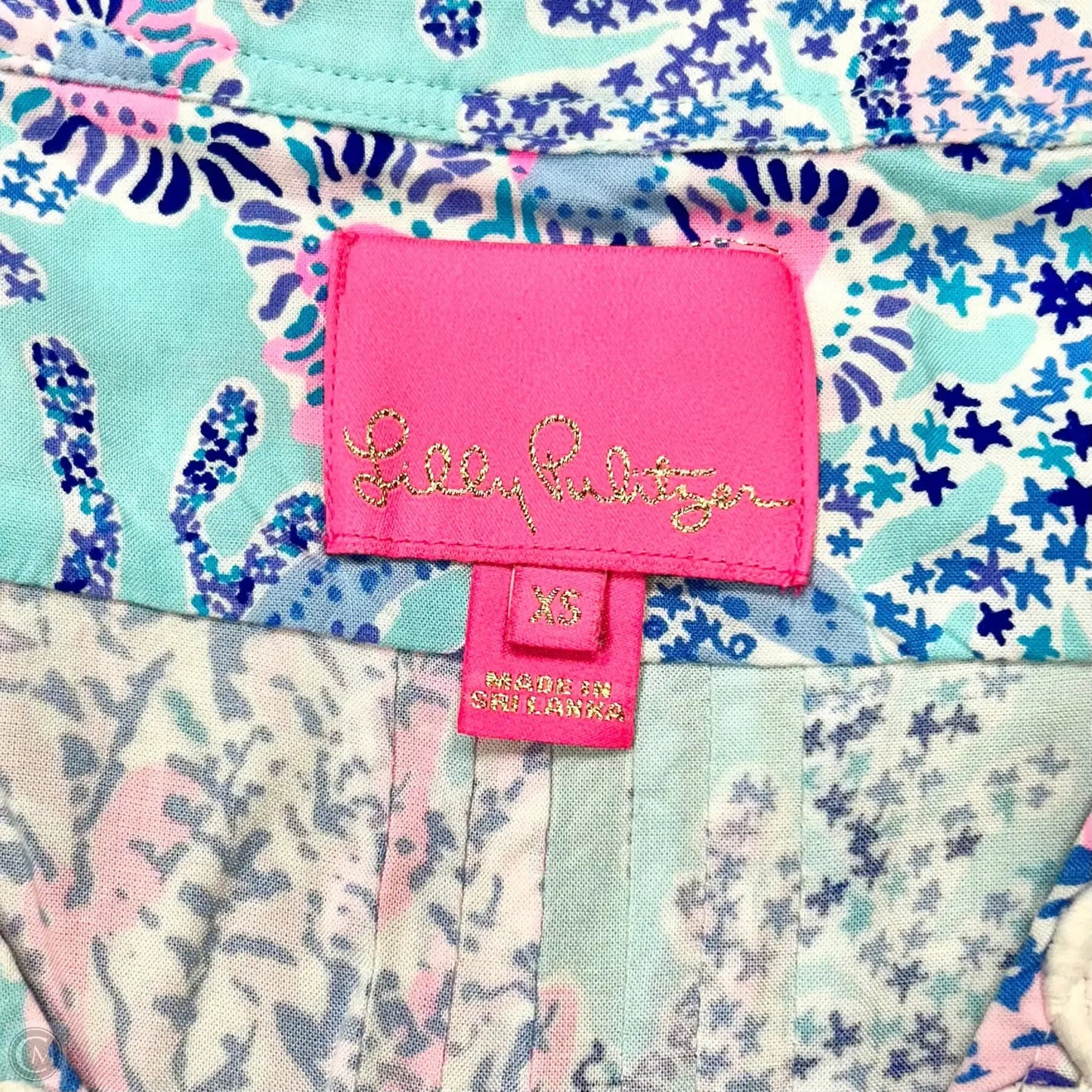 Dress Designer By Lilly Pulitzer In Blue & Pink, Size: Xs