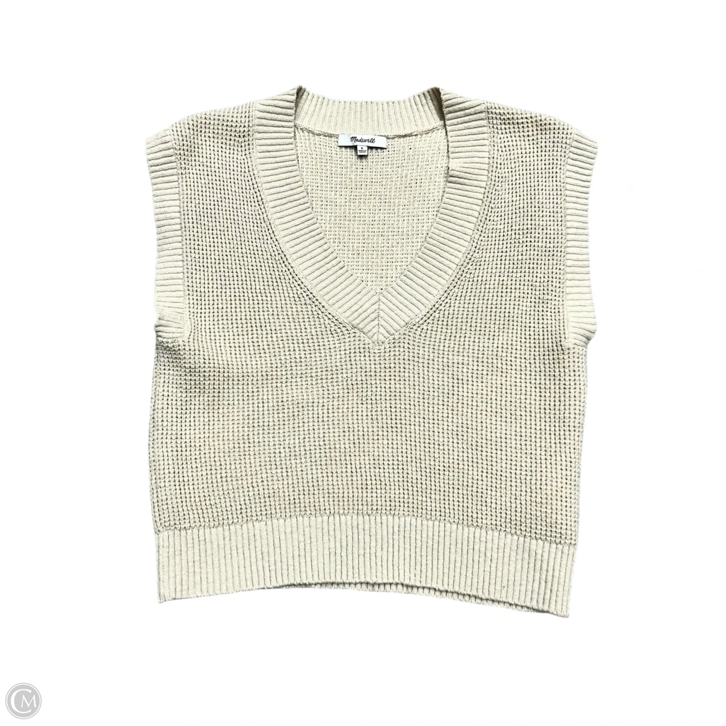 Vest Sweater By Madewell In Cream, Size: Xl