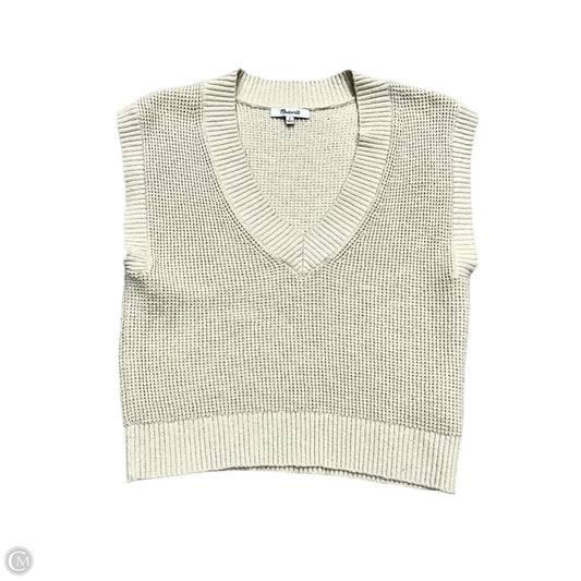 Vest Sweater By Madewell In Cream, Size: Xl