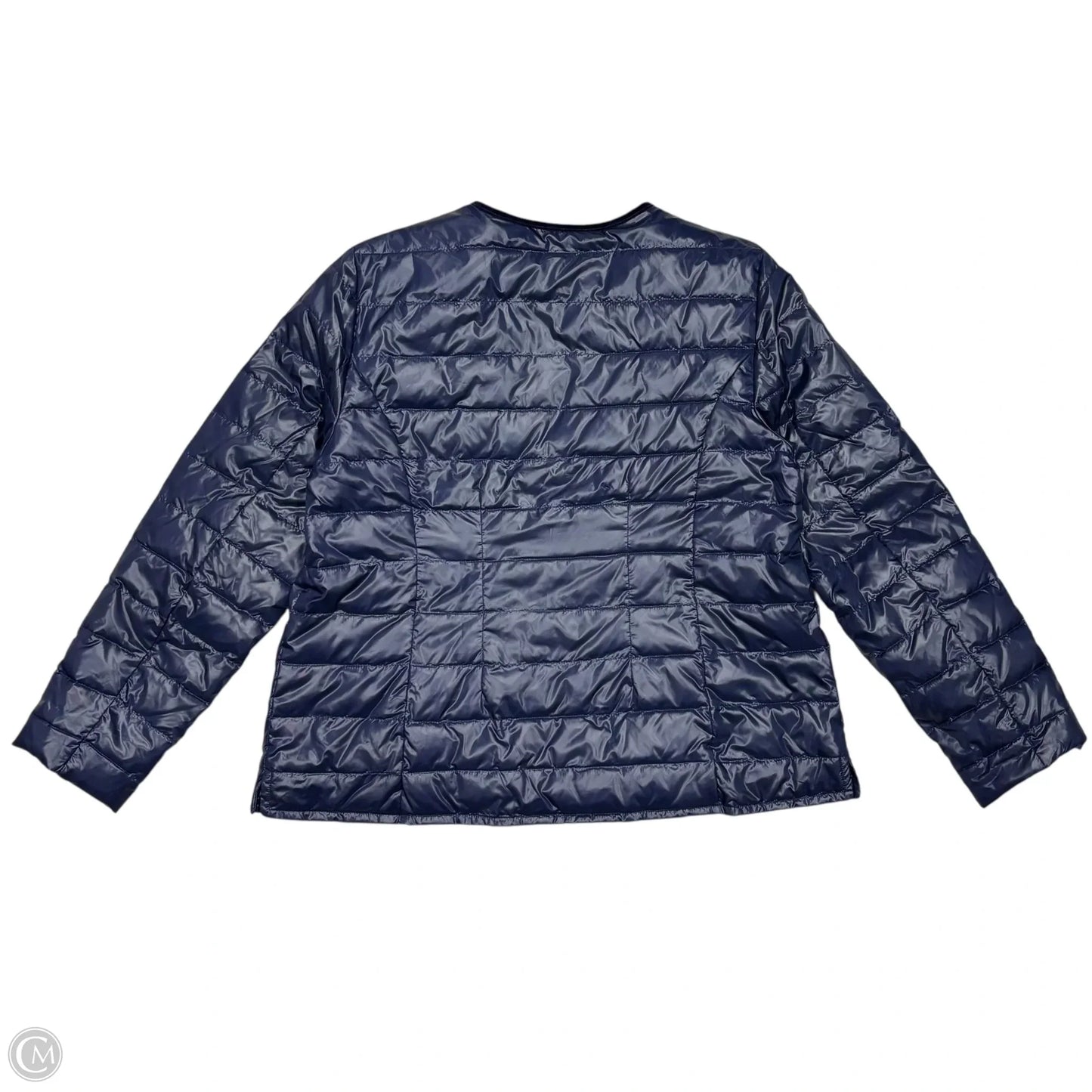 Jacket Puffer & Quilted By Talbots In Navy, Size: Xl