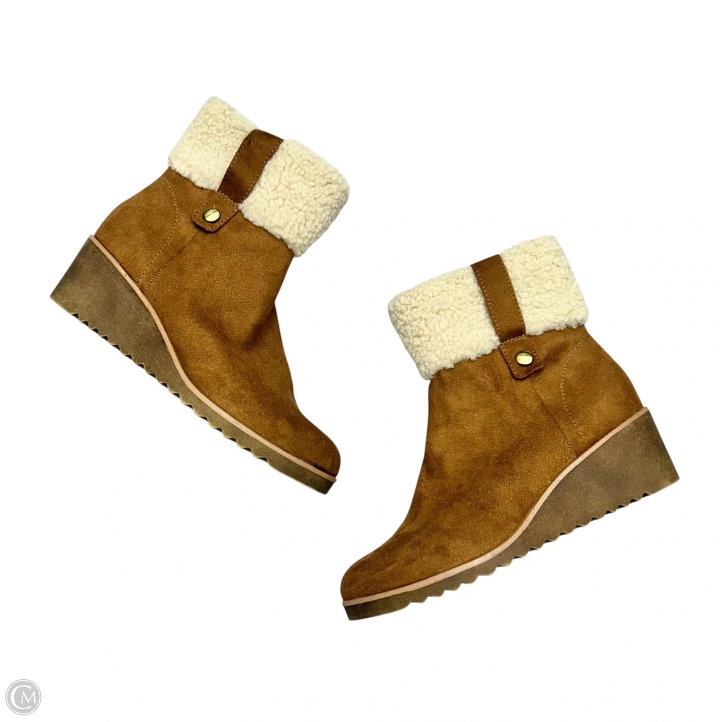 Boots Ankle Heels By Life Stride In Tan, Size: 7.5