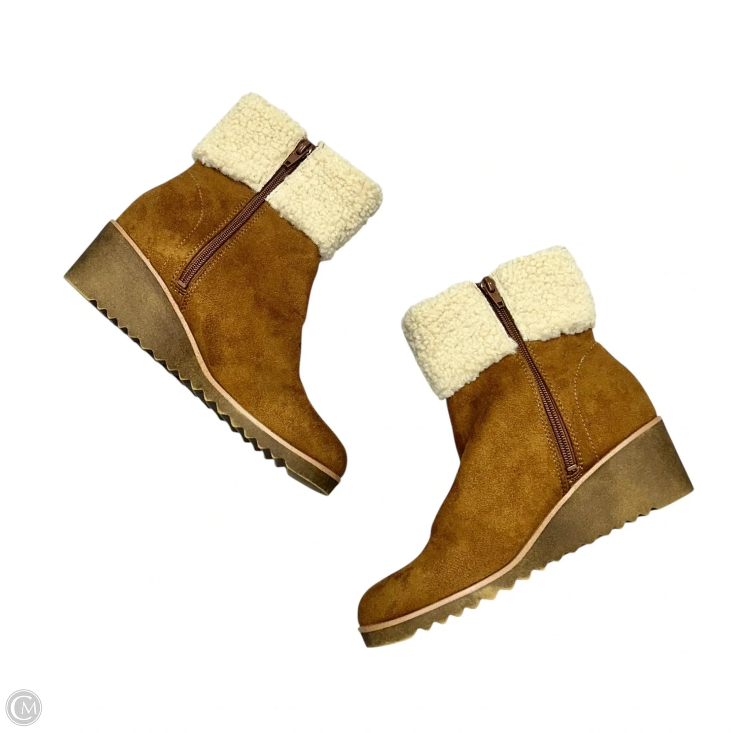 Boots Ankle Heels By Life Stride In Tan, Size: 7.5