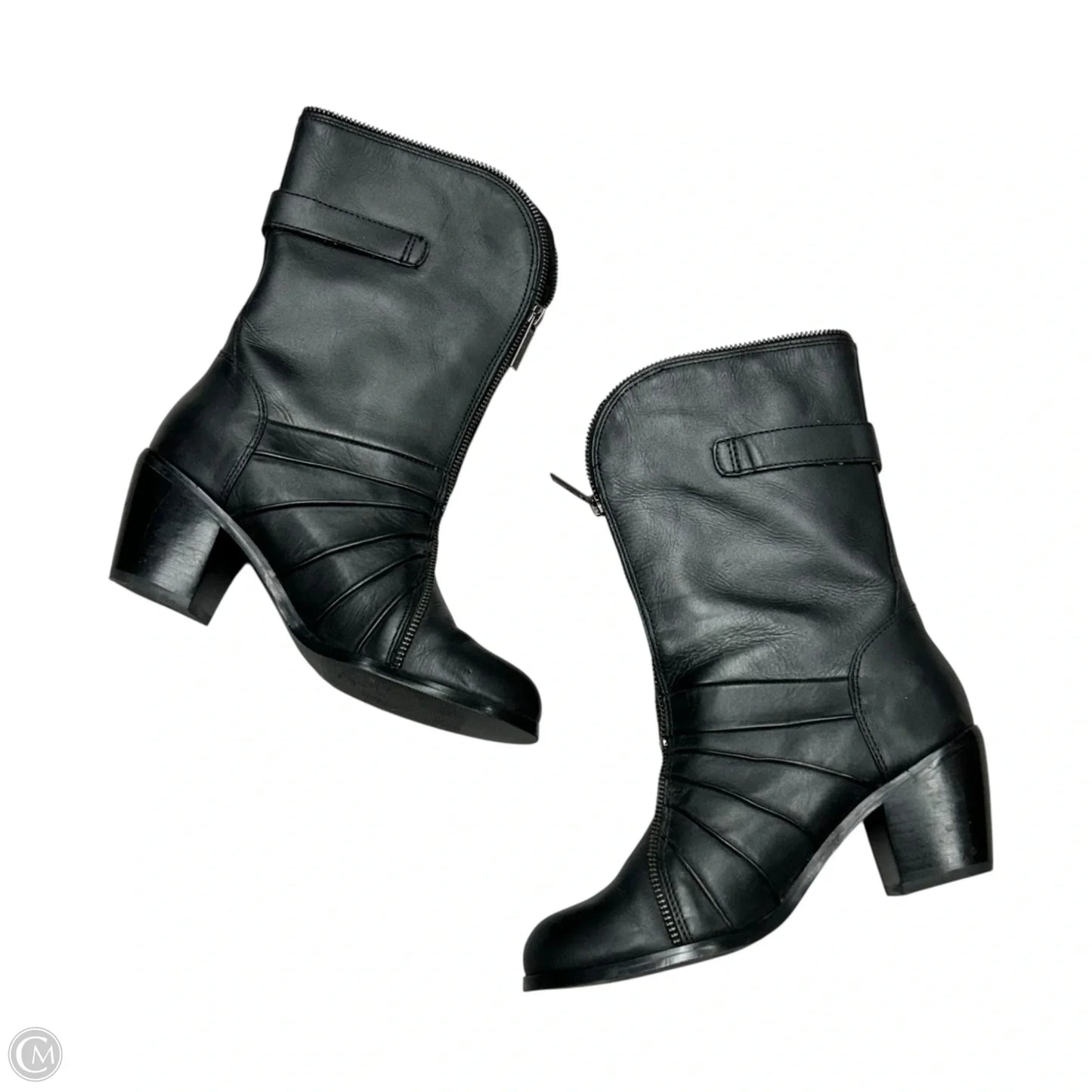 Boots Mid-calf Heels By Harley Davidson In Black, Size: 7.5