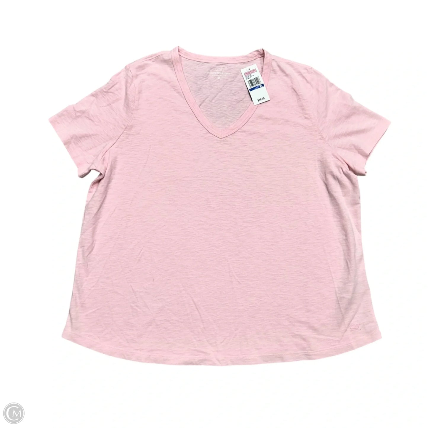 Top Short Sleeve Basic By Vineyard Vines In Pink, Size: Xl