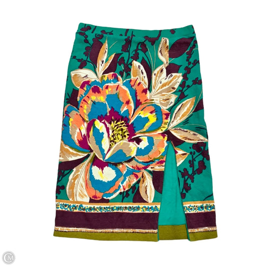 Skirt Midi By Maeve In Floral Print, Size: M