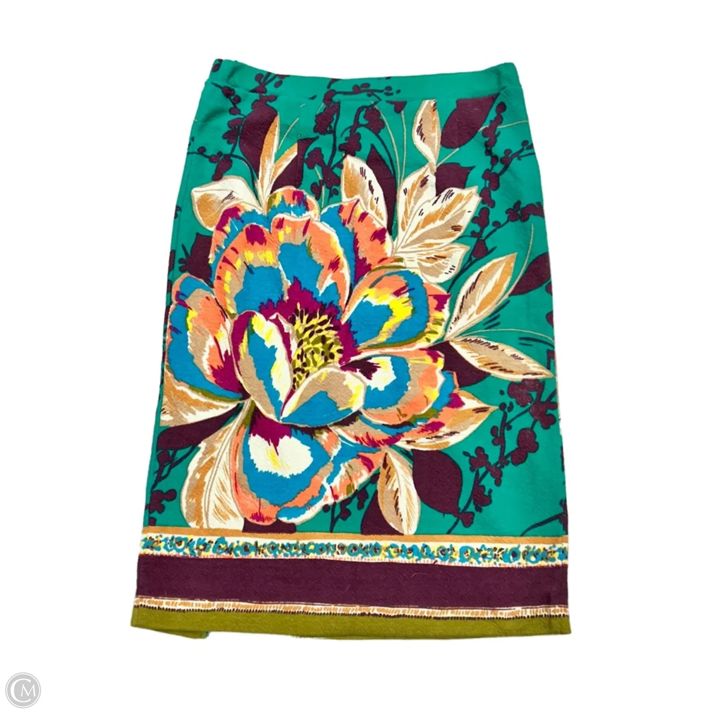 Skirt Midi By Maeve In Floral Print, Size: M