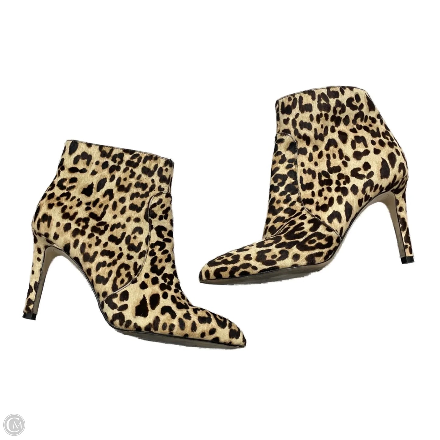 Boots Ankle Heels By Sam Edelman In Leopard Print, Size: 5.5