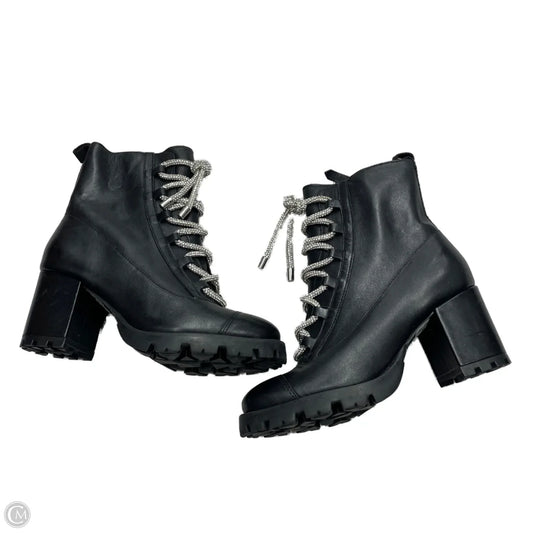 Boots Combat By Schultz In Black & Silver, Size: 5.5