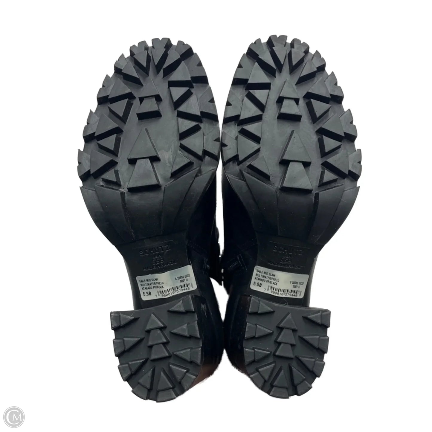 Boots Combat By Schultz In Black & Silver, Size: 5.5