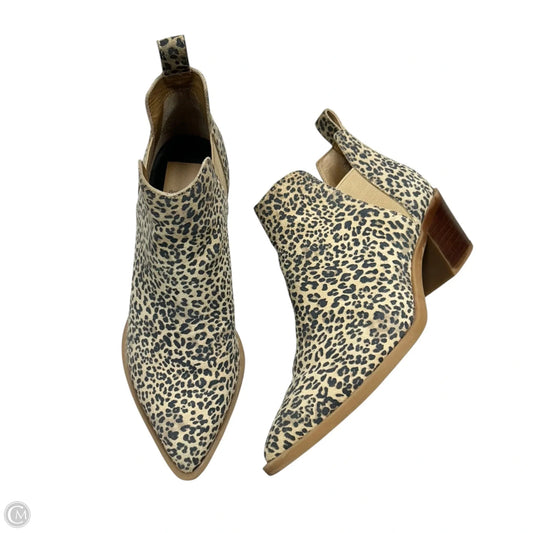 Boots Ankle Heels By Dolce Vita In Leopard Print, Size: 7