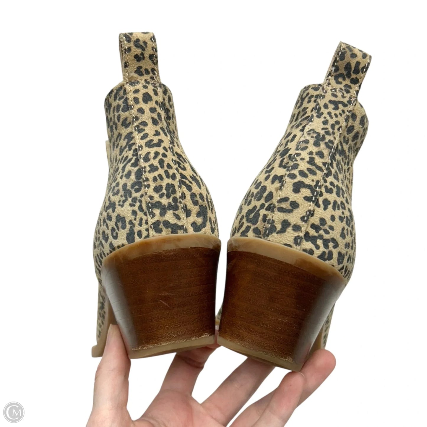 Boots Ankle Heels By Dolce Vita In Leopard Print, Size: 7