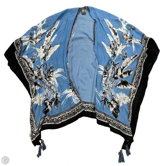 Shawl By Vince Camuto In Black & Blue, Size: Osfm