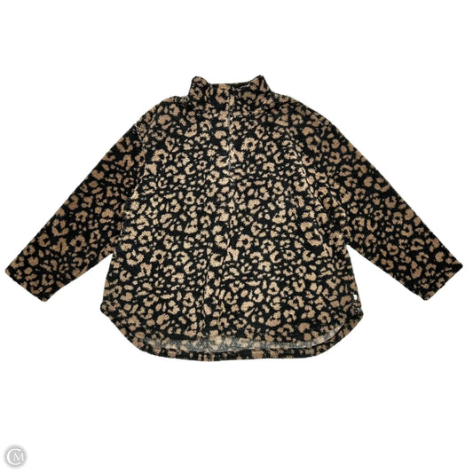 Sweatshirt Collar By Koolaburra By Ugg In Leopard Print, Size: 3x