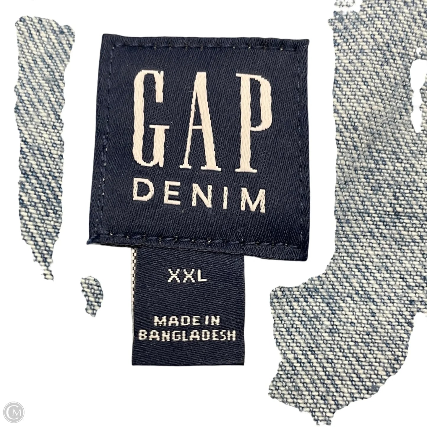 Jacket Denim By Gap In Blue Denim, Size: Xxl