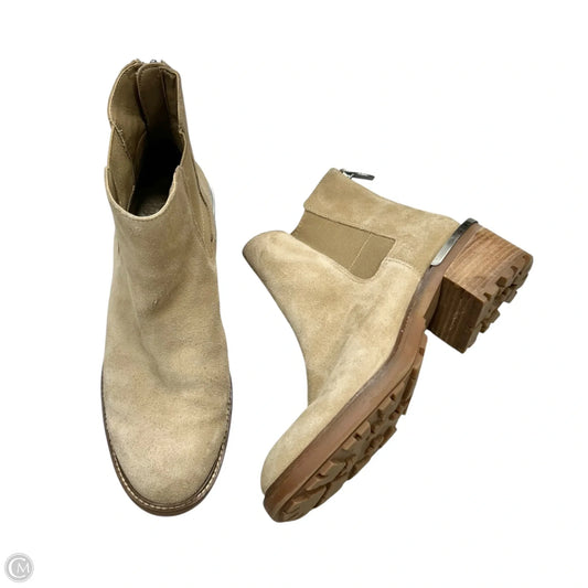 Boots Ankle Heels By Vince Camuto In Tan, Size: 9