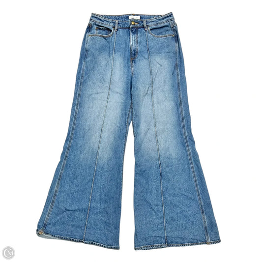 Jeans Wide Leg By Loft In Blue Denim, Size: 8