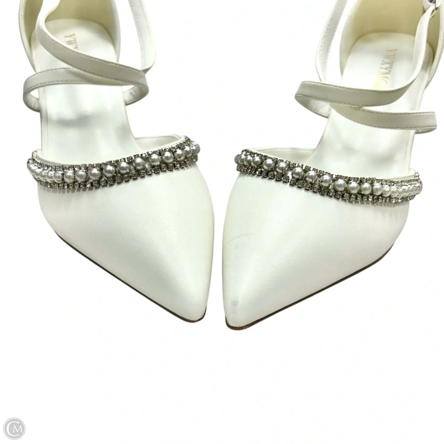 Shoes Heels Block By Ywxymge In White, Size: 8.5