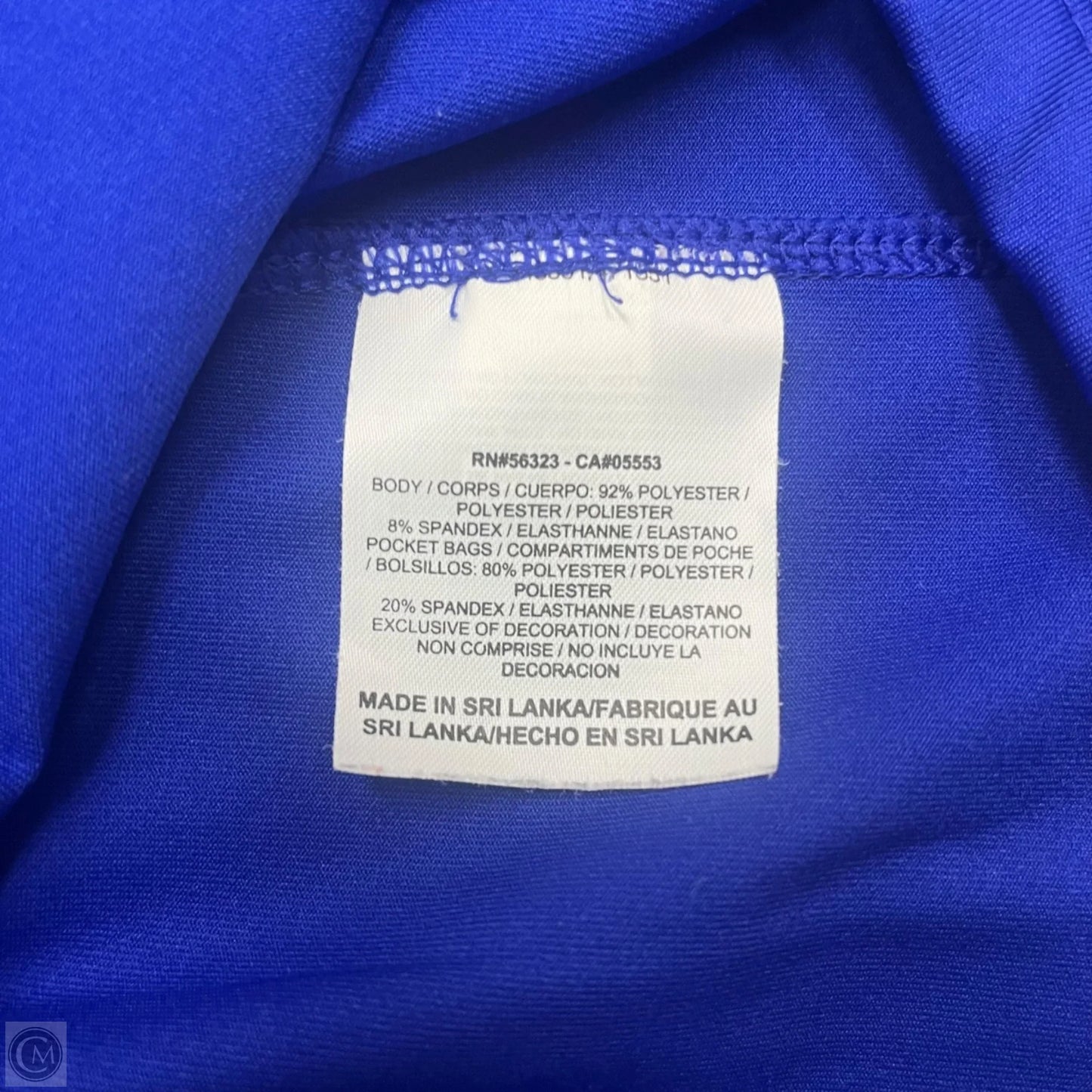 Athletic Top Long Sleeve Collar By Nike Apparel In Blue, Size: L