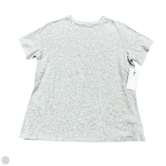 Top Short Sleeve By Athleta In Grey, Size: 1x