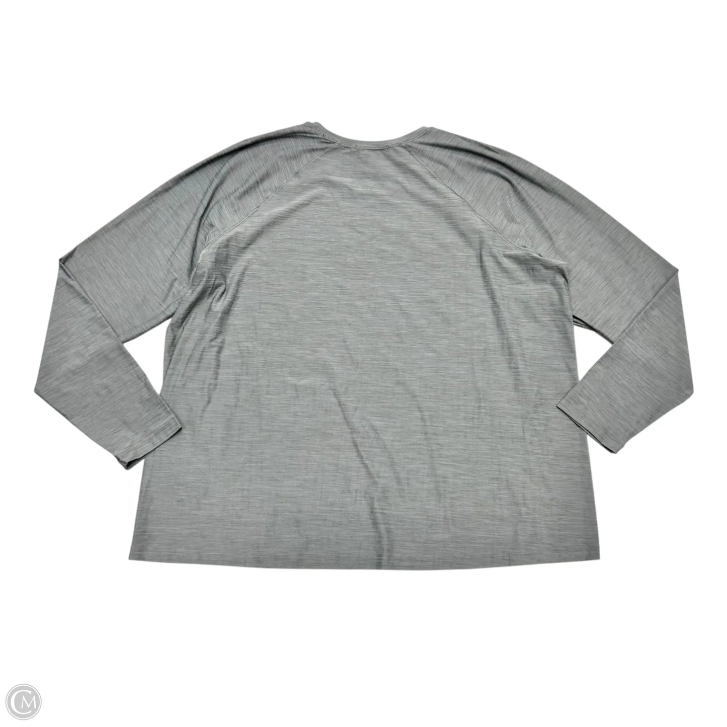 Athletic Top Long Sleeve Crewneck By Athleta In Grey, Size: 2x