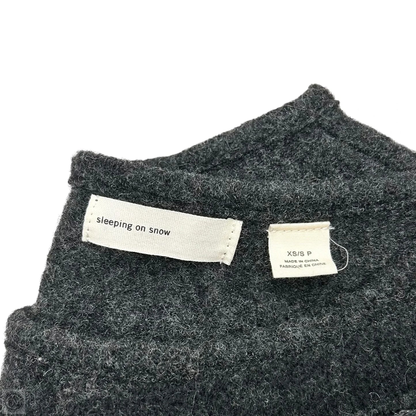 Sweater By Sleeping On Snow In Black & Grey, Size: XS/Sp