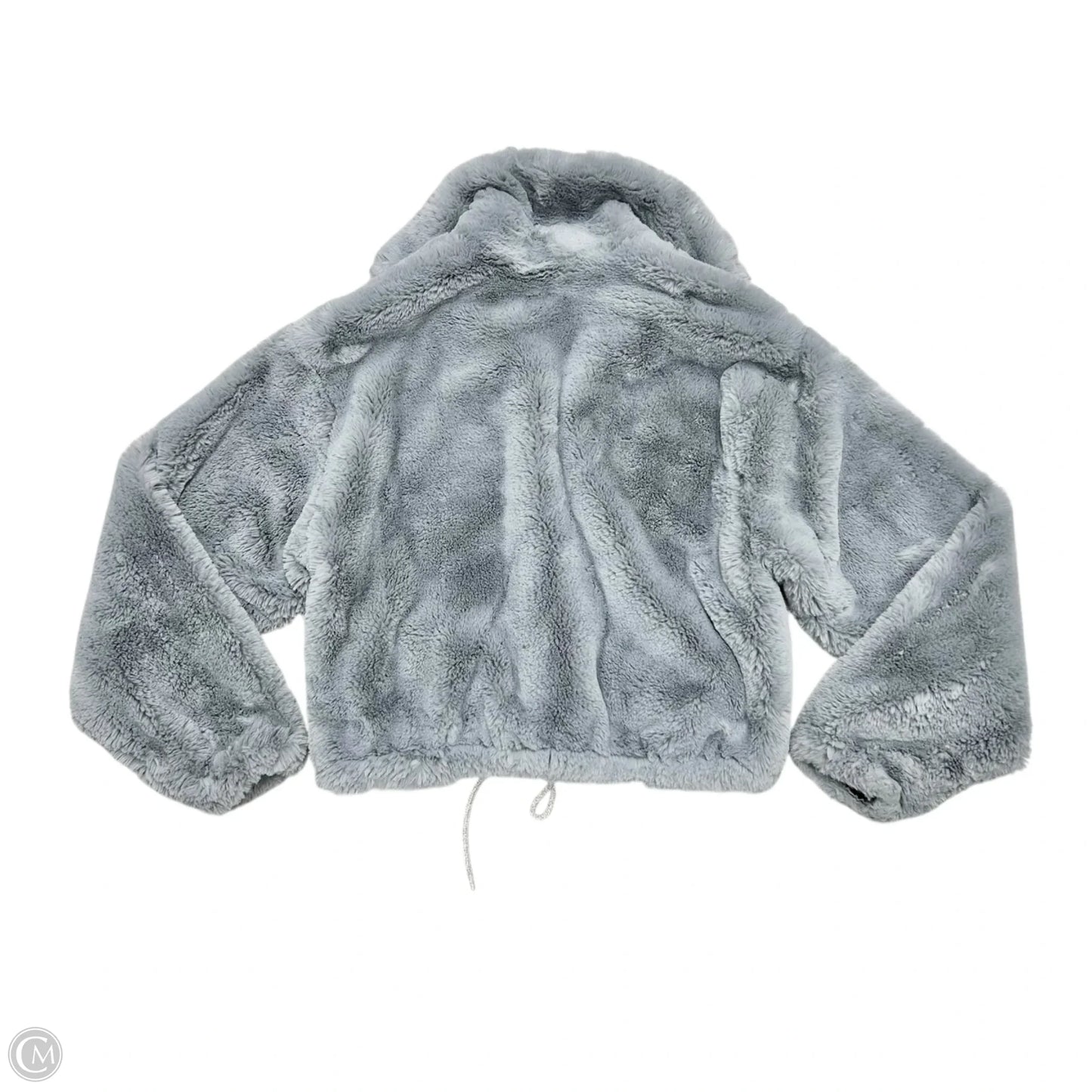 Coat Faux Fur & Sherpa By Elevenses In Grey, Size: Xs