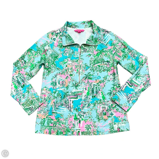 Sweatshirt Designer By Lilly Pulitzer In Tropical Print, Size: L