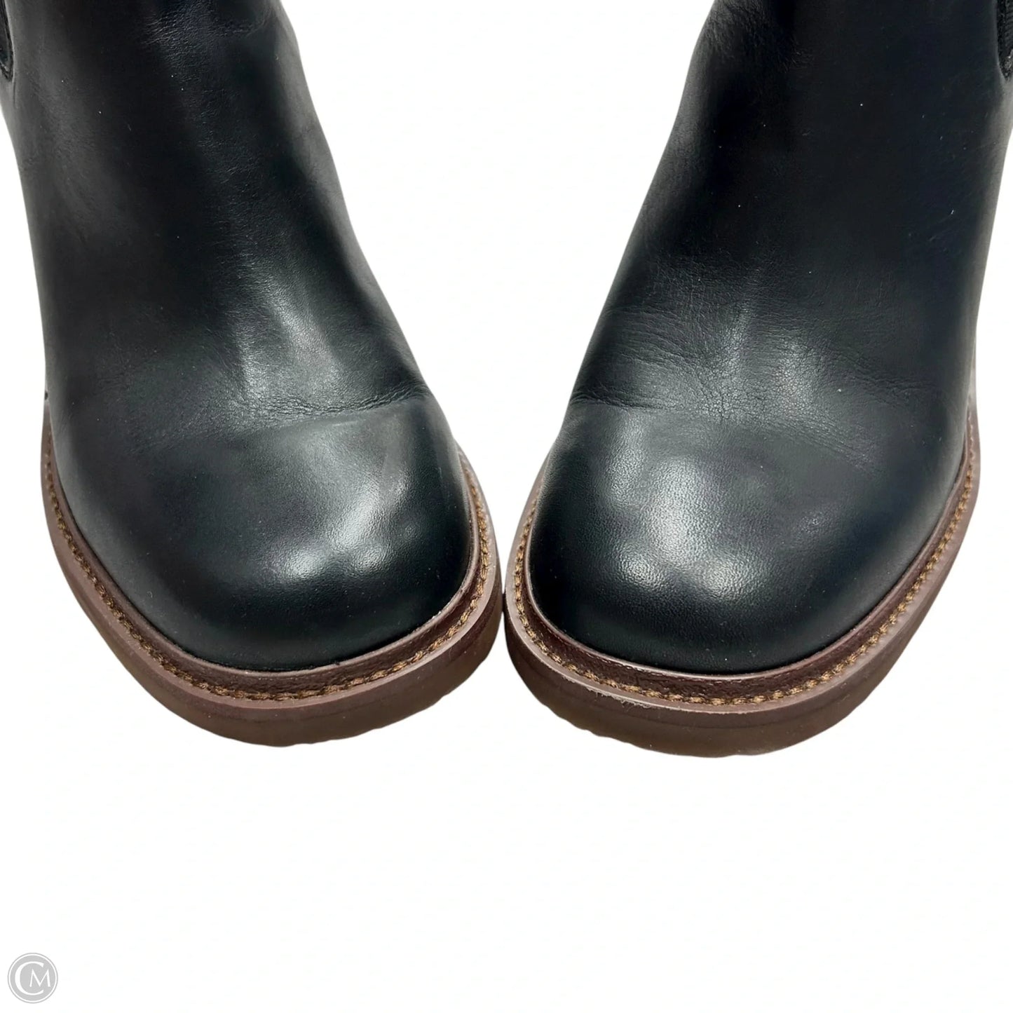 Boots Ankle Heels By Crown Vintage In Black & Brown, Size: 8