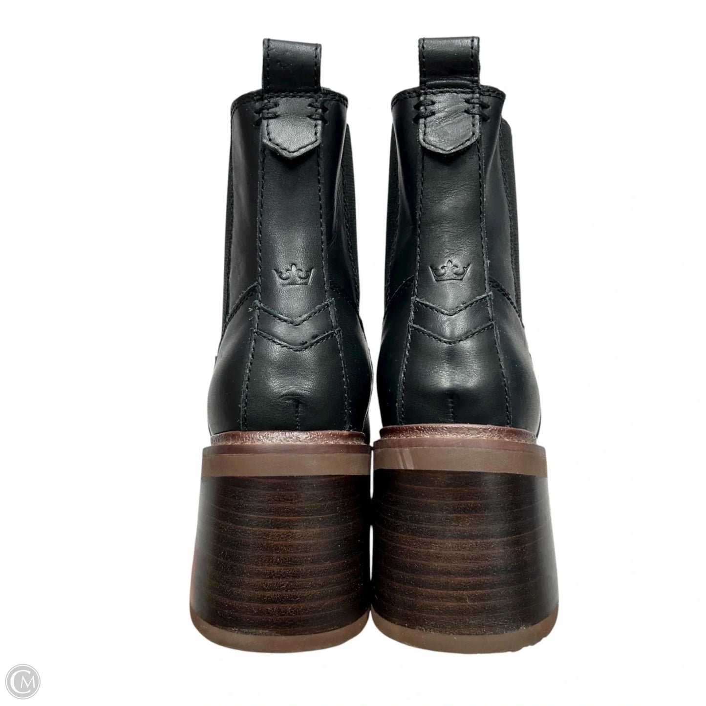 Boots Ankle Heels By Crown Vintage In Black & Brown, Size: 8