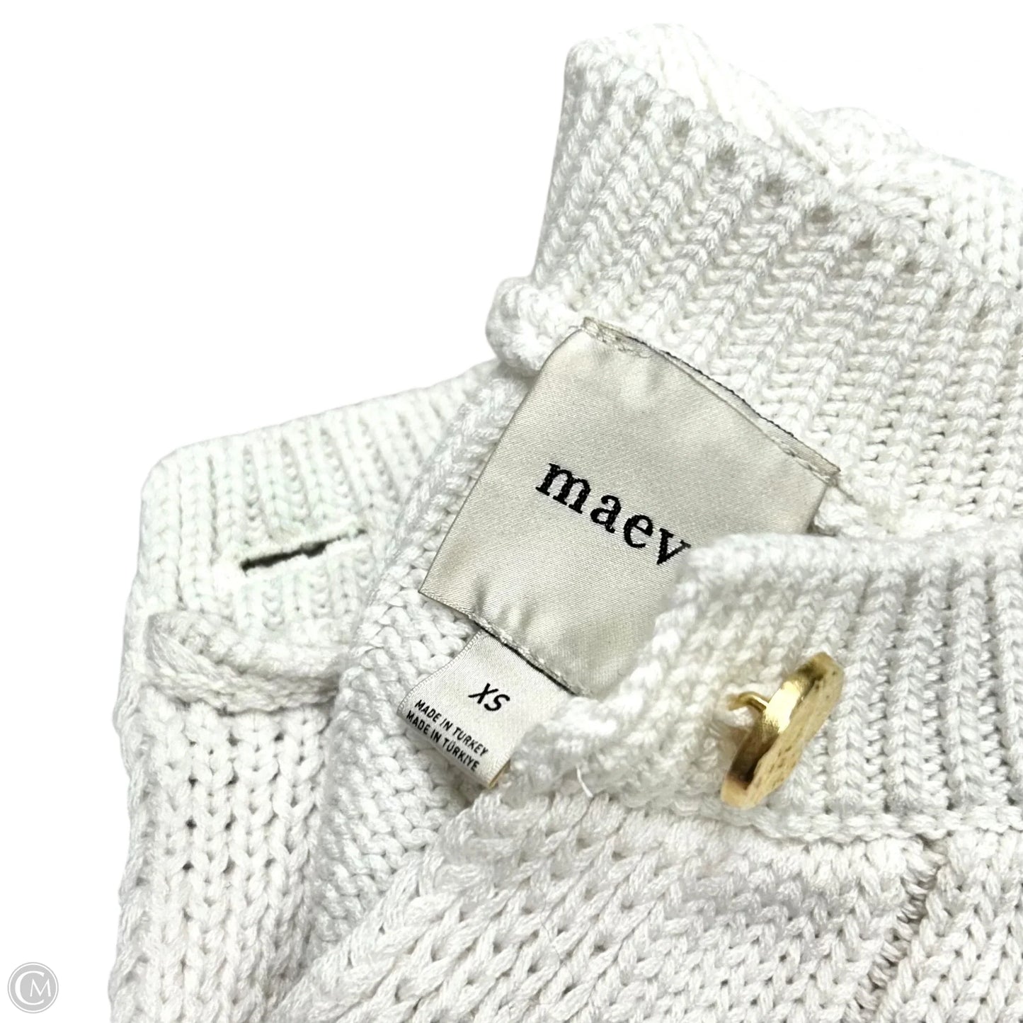 Sweater Cardigan By Maeve In Red & White, Size: Xs