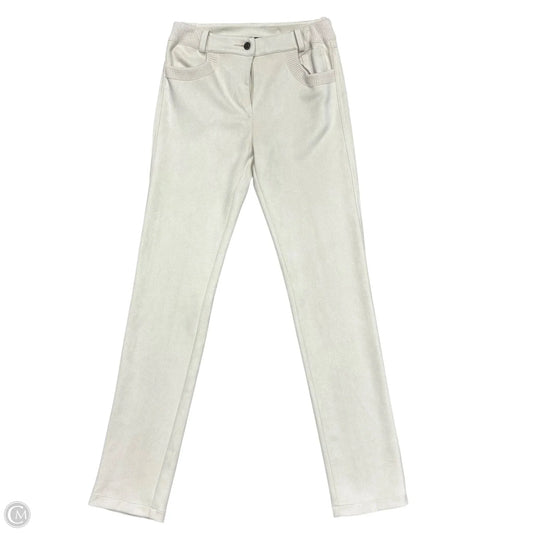 Pants Leggings By Tricot Chic In Cream, Size: 4