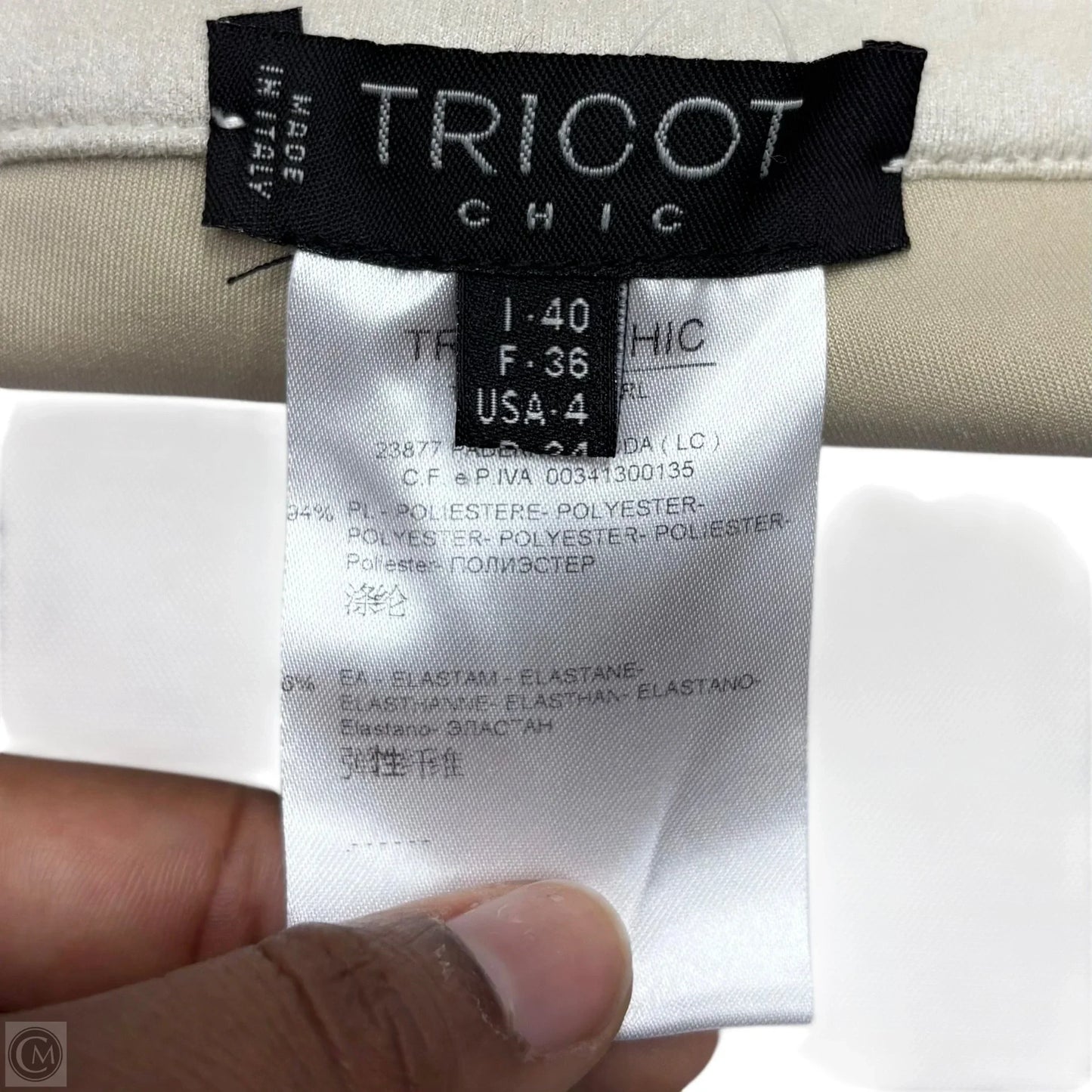 Pants Leggings By Tricot Chic In Cream, Size: 4