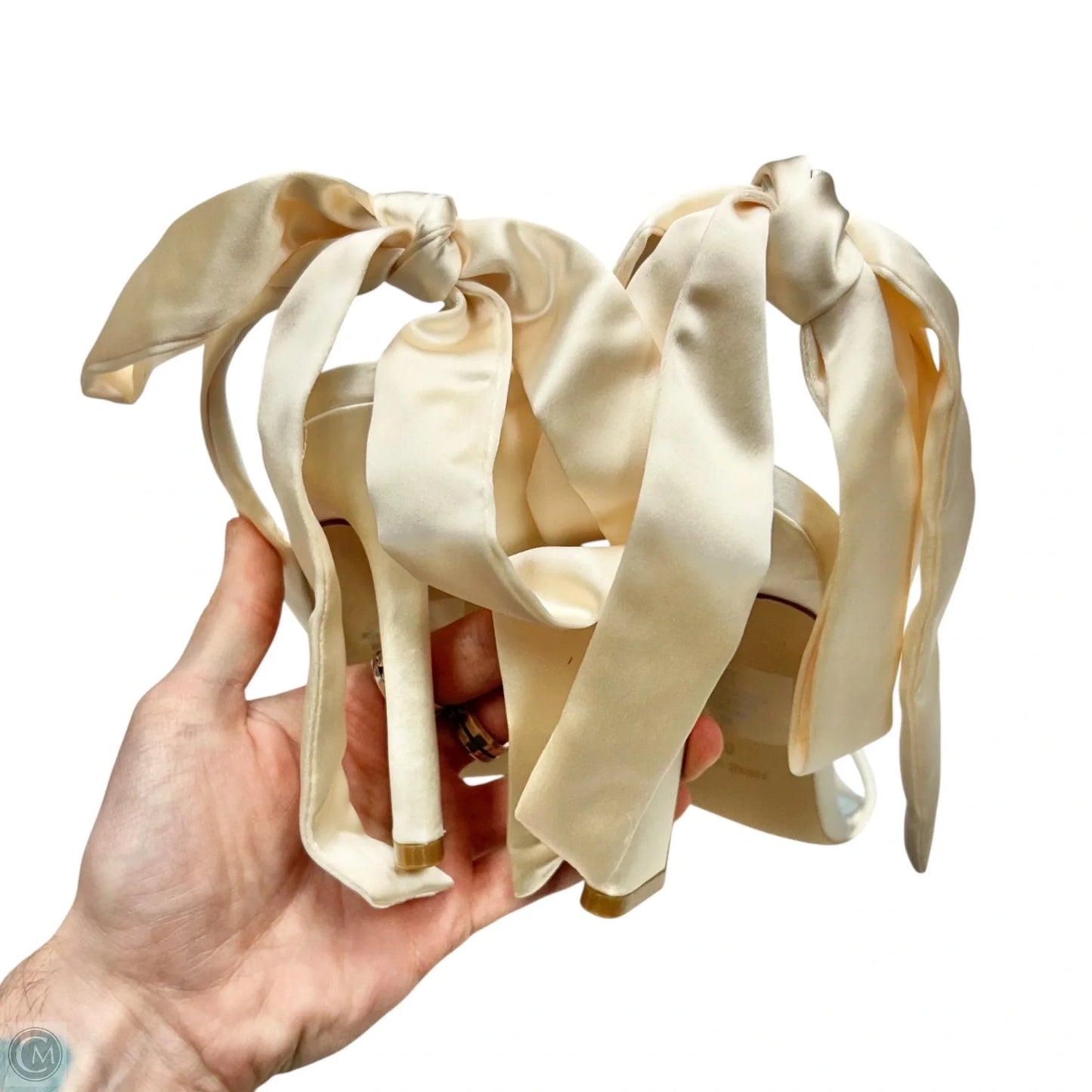 Shoes Heels Block By Nine West In Ivory, Size: 8