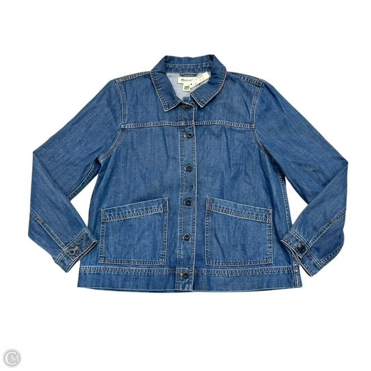 Jacket Denim By Madewell In Blue Denim, Size: L