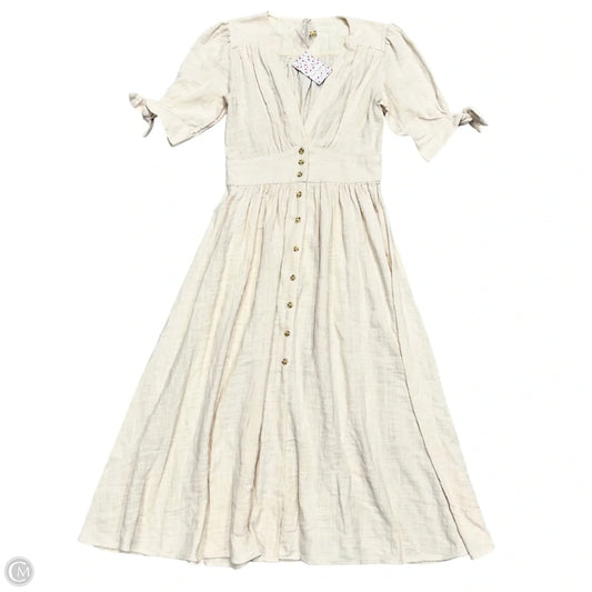 Dress Casual Midi By Free People In Cream, Size: S