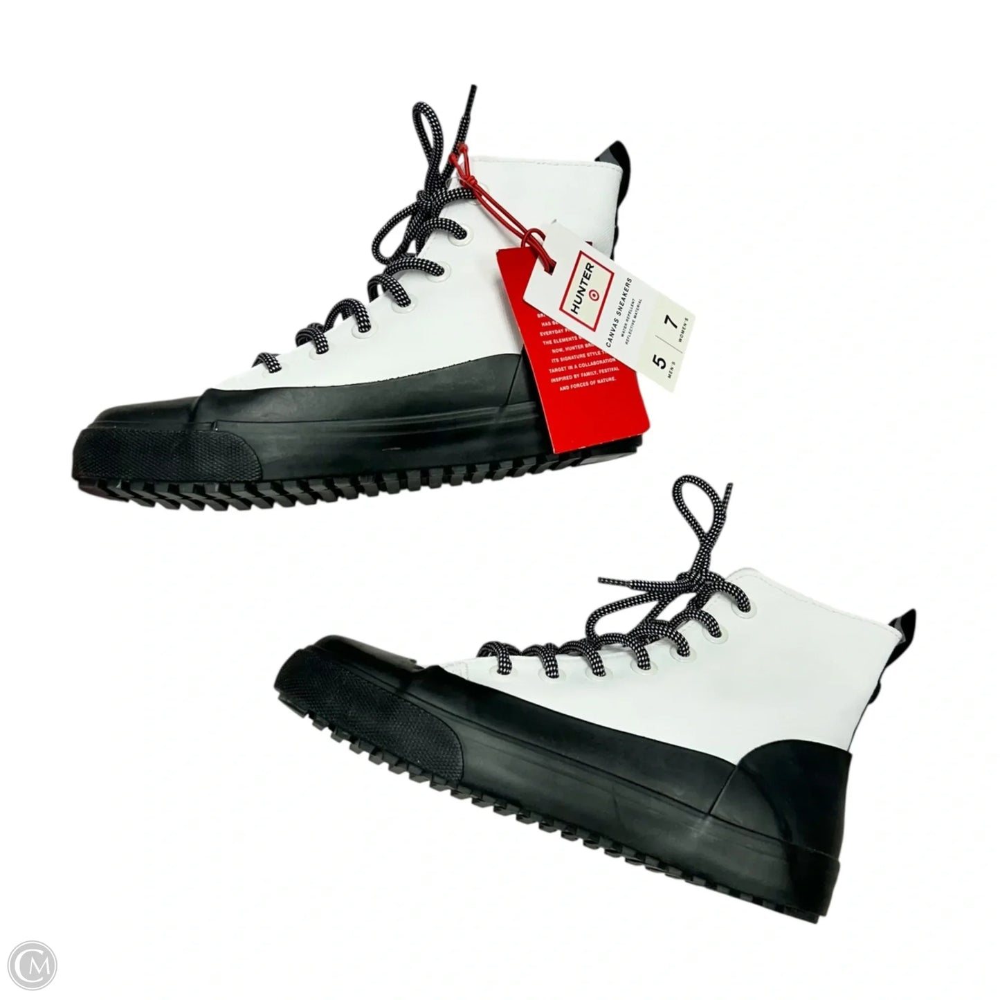 Shoes Sneakers By Hunter In Black & White, Size: 7