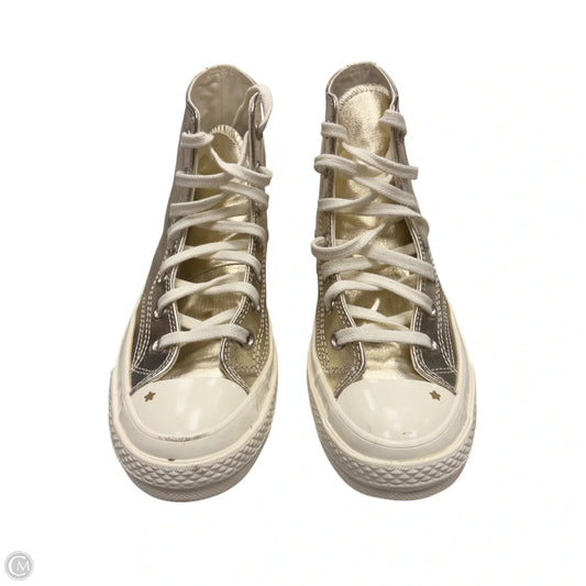 Shoes Sneakers By Converse In Gold, Size: 8