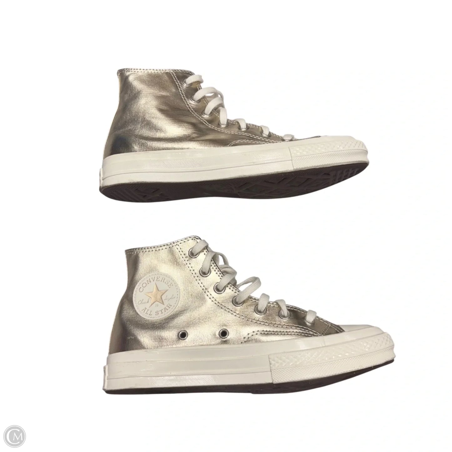 Shoes Sneakers By Converse In Gold, Size: 8