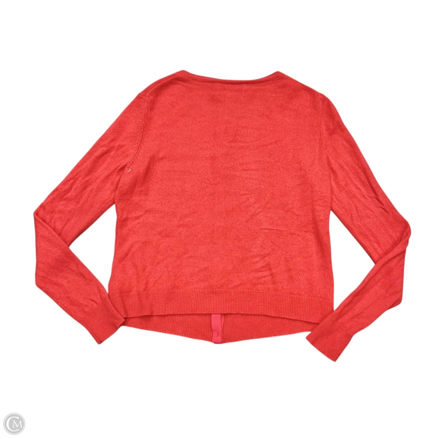 Sweater Cardigan Cashmere By Ellen Tracy In Red, Size: Xl