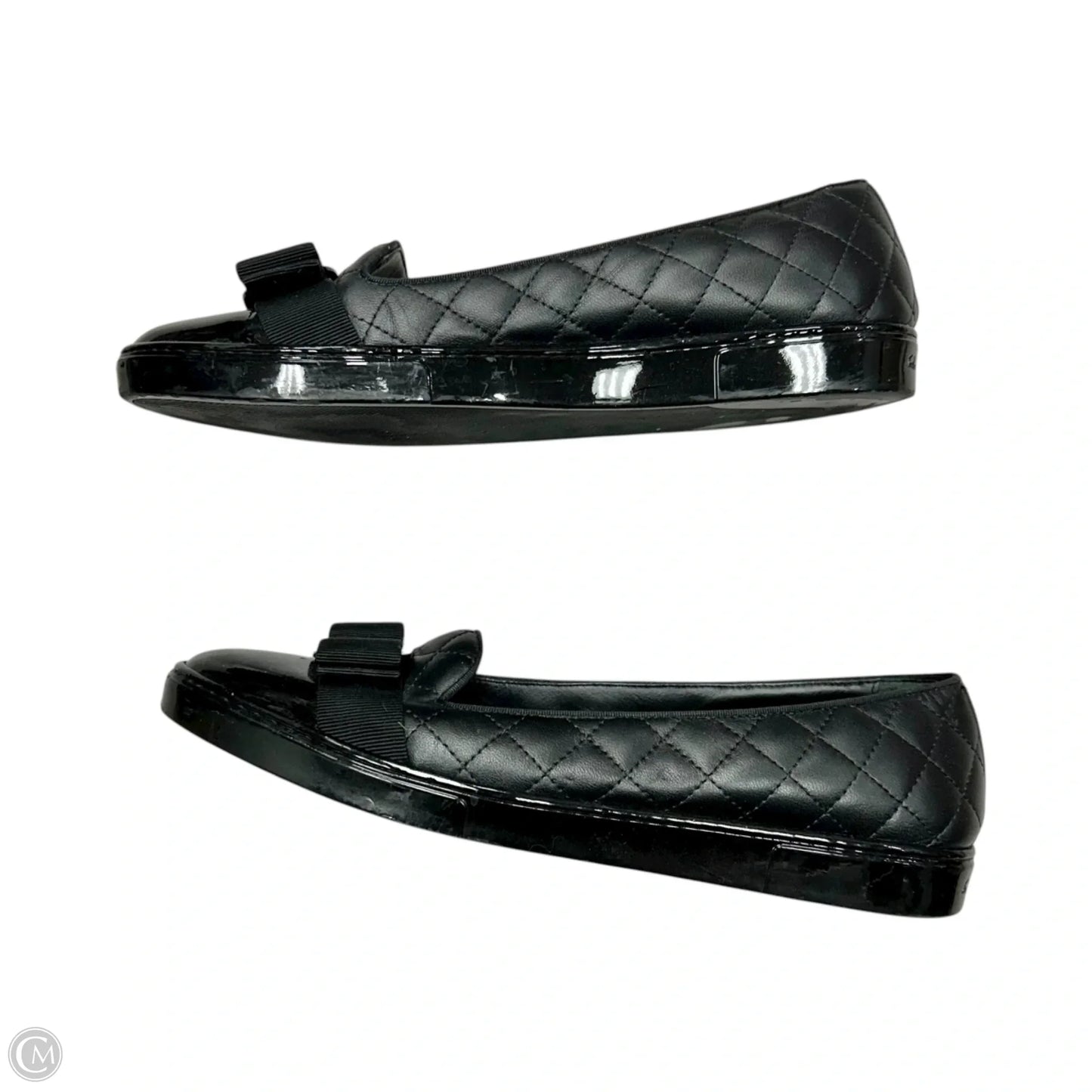 Shoes Luxury Designer By Ferragamo In Black, Size: 9.5