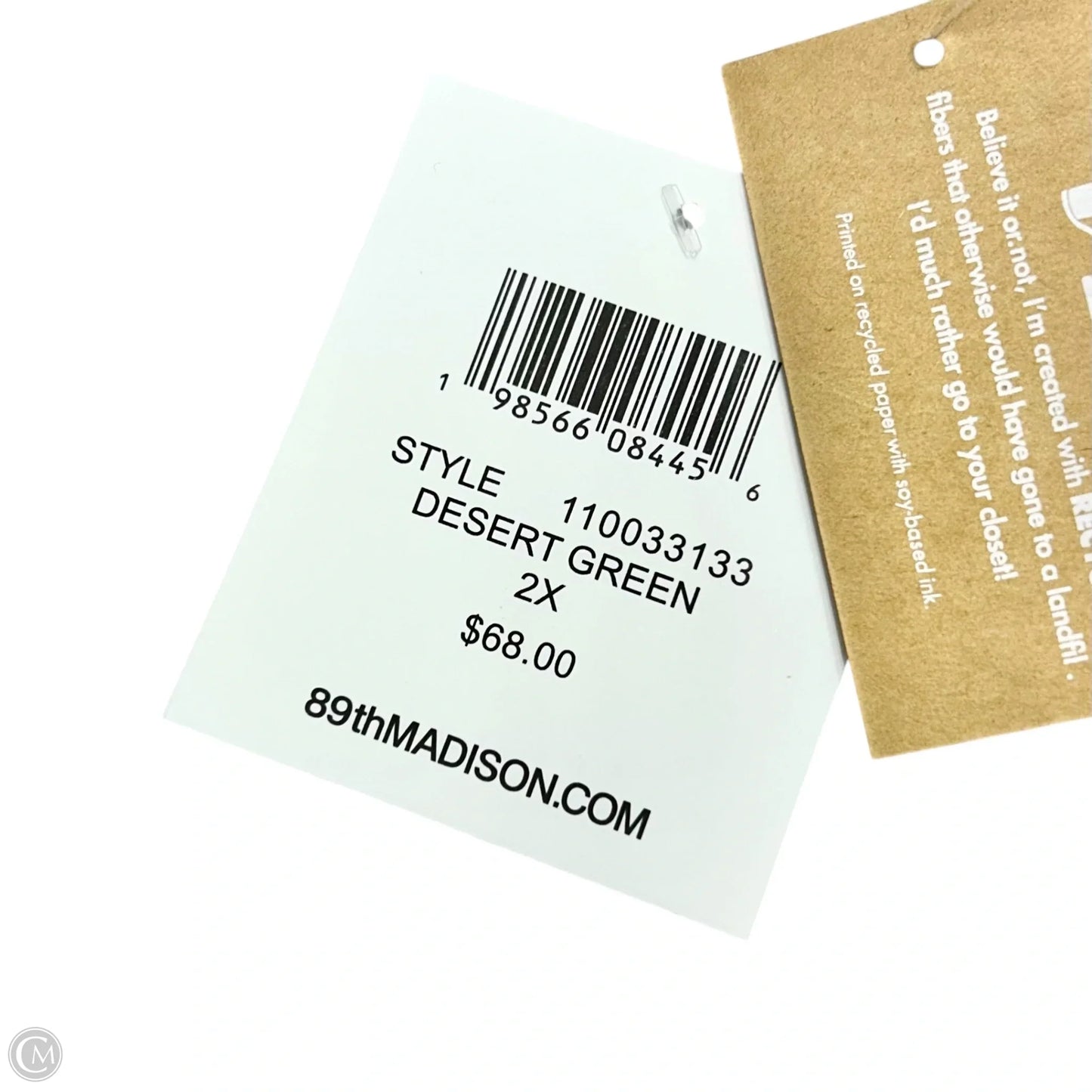 Cardigan By 89th And Madison In Green, Size: 2x