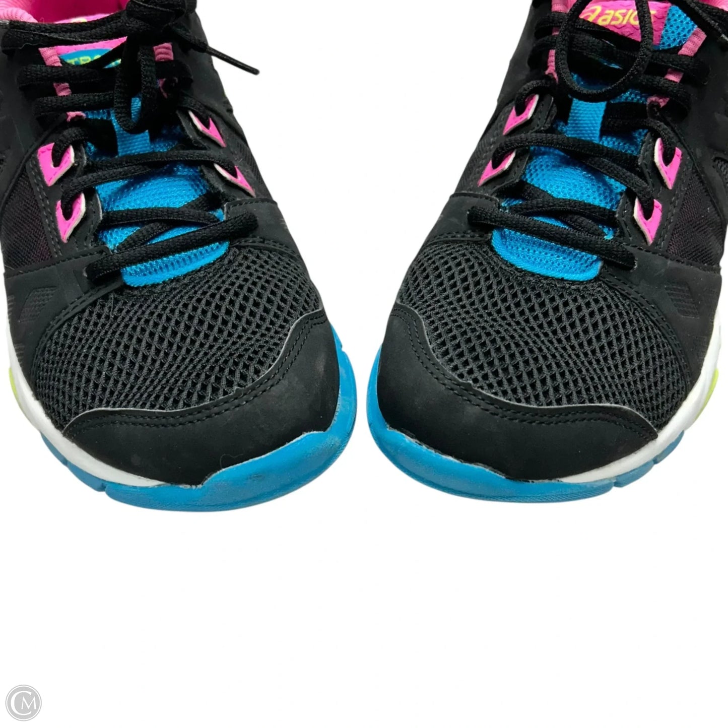 Shoes Athletic By Asics In Black & Blue, Size: 9